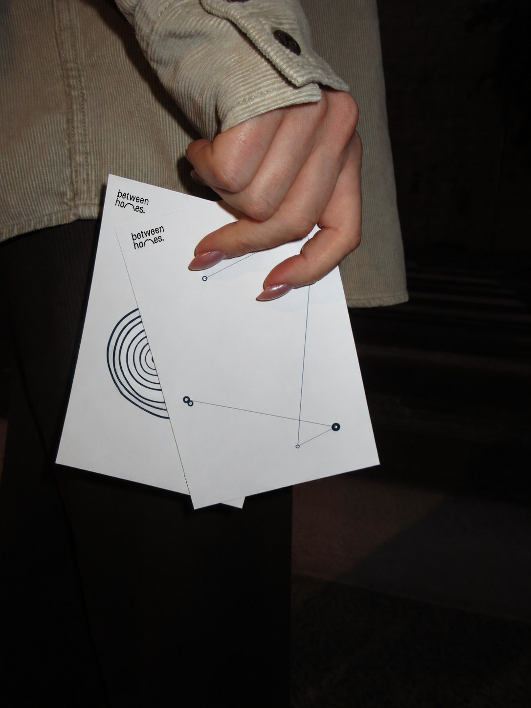 Between Homes postcards mockup